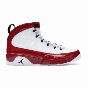 Air Jordan Retro 9 White Gym Red