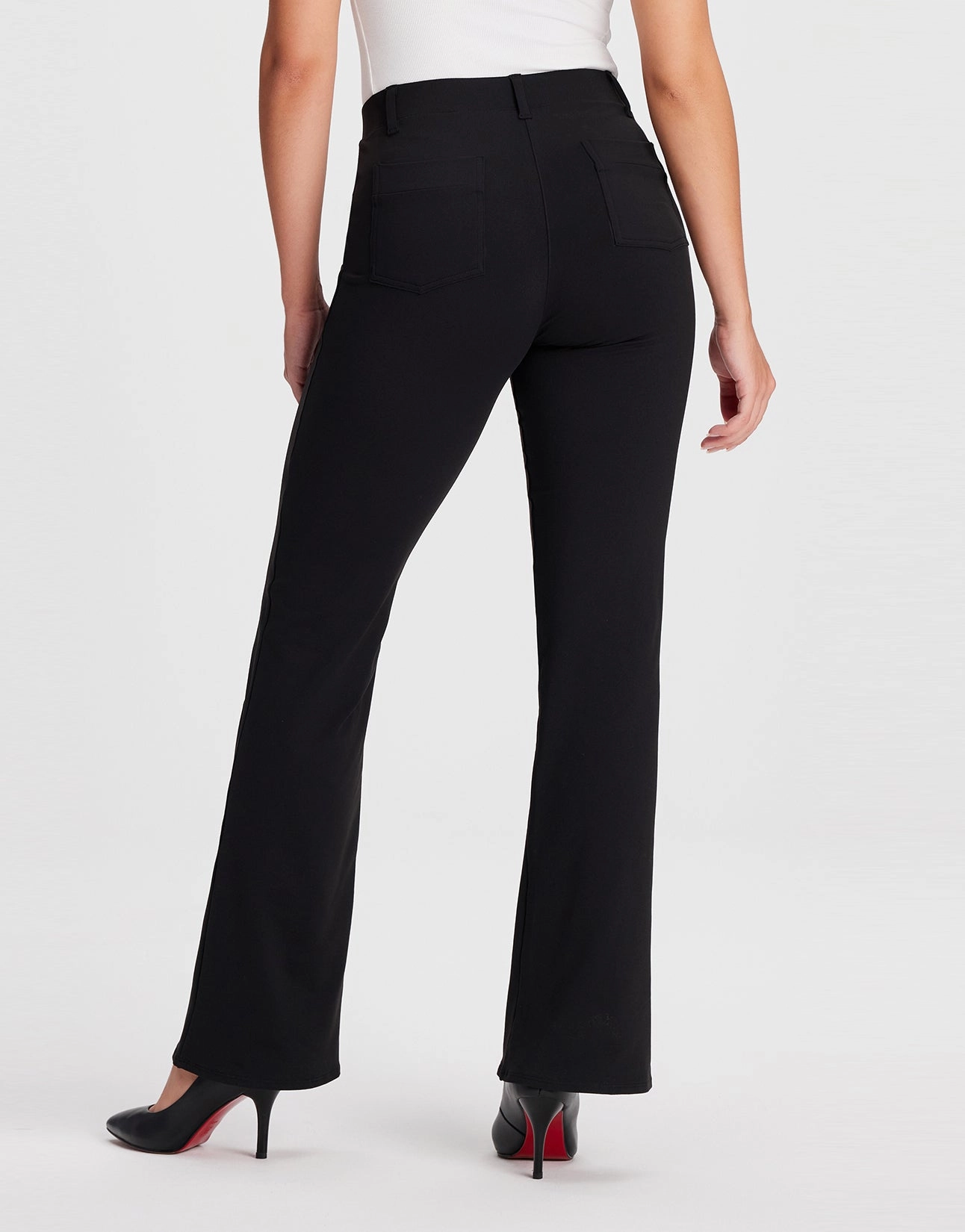 Bootcut Yoga Dress Pants, 4 Pockets (Black)
