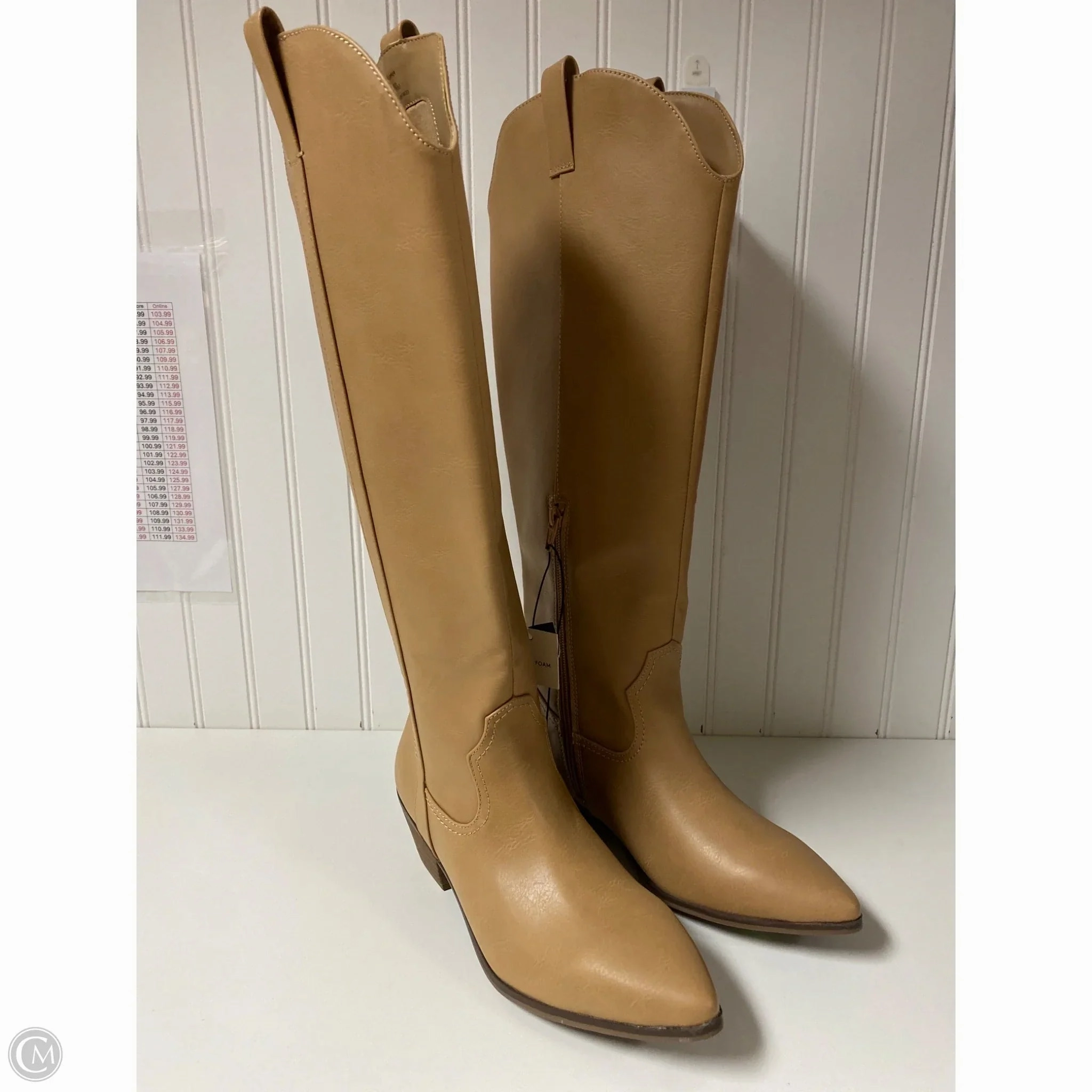 Boots Western By Universal Thread In Tan, Size: 9.5
