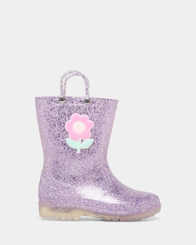 Calli Bloom Gumboot Lilac