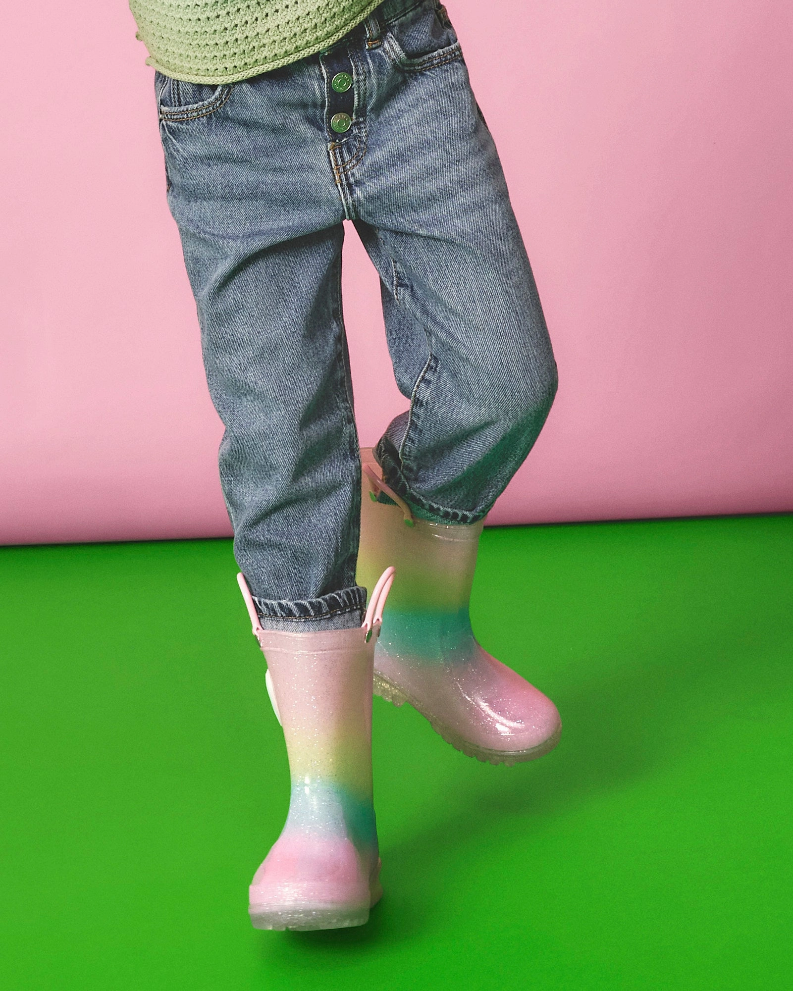 Calli Love Gumboot Pink Multi