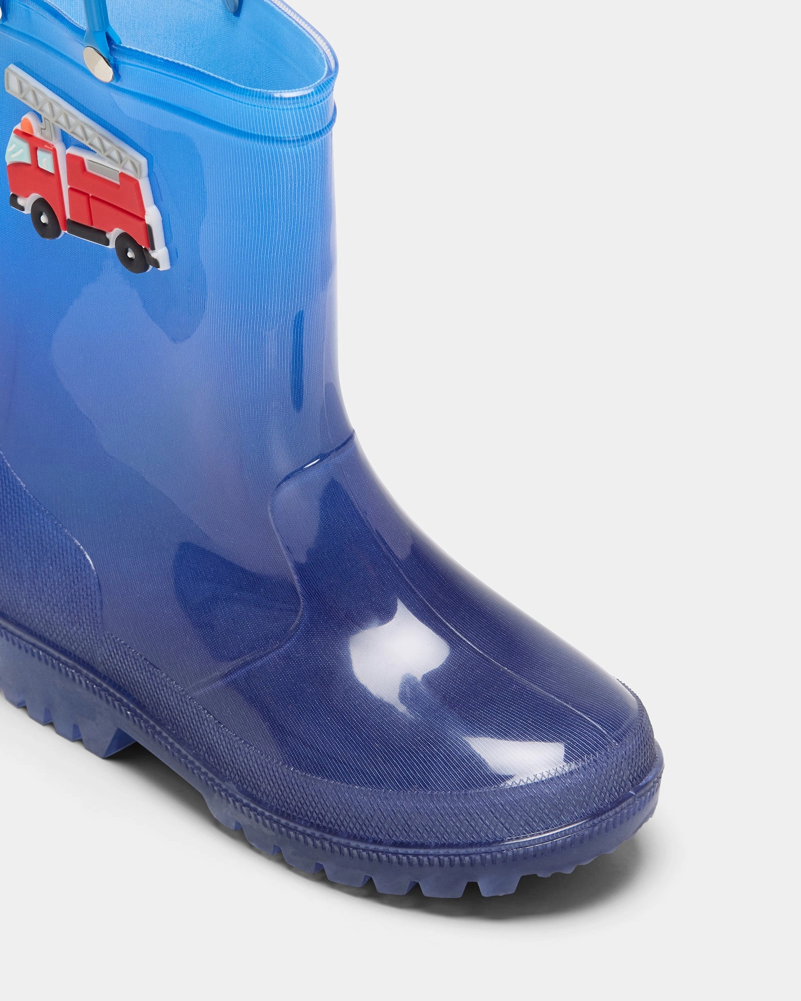 Charlie Blaze Gumboot Blue/Red