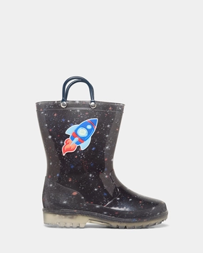 Charlie Galaxy Gumboot Black Multi