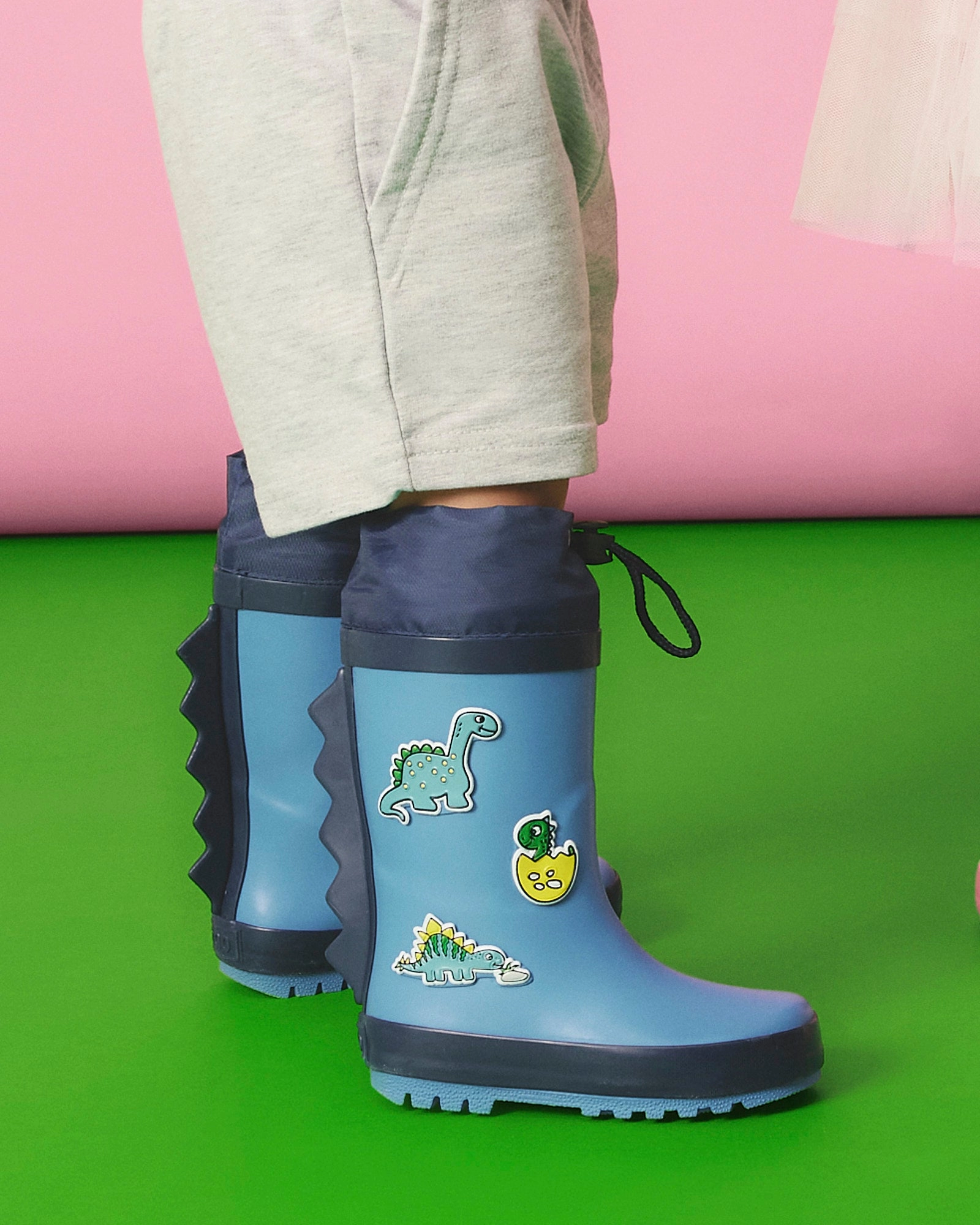 Dino Egg Gumboot Blue/Navy