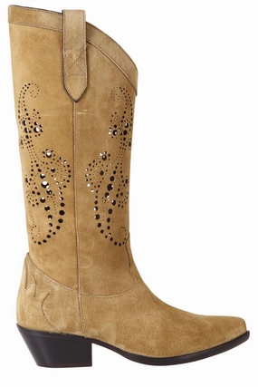 Etro Perforated Detail Cowboy Boots