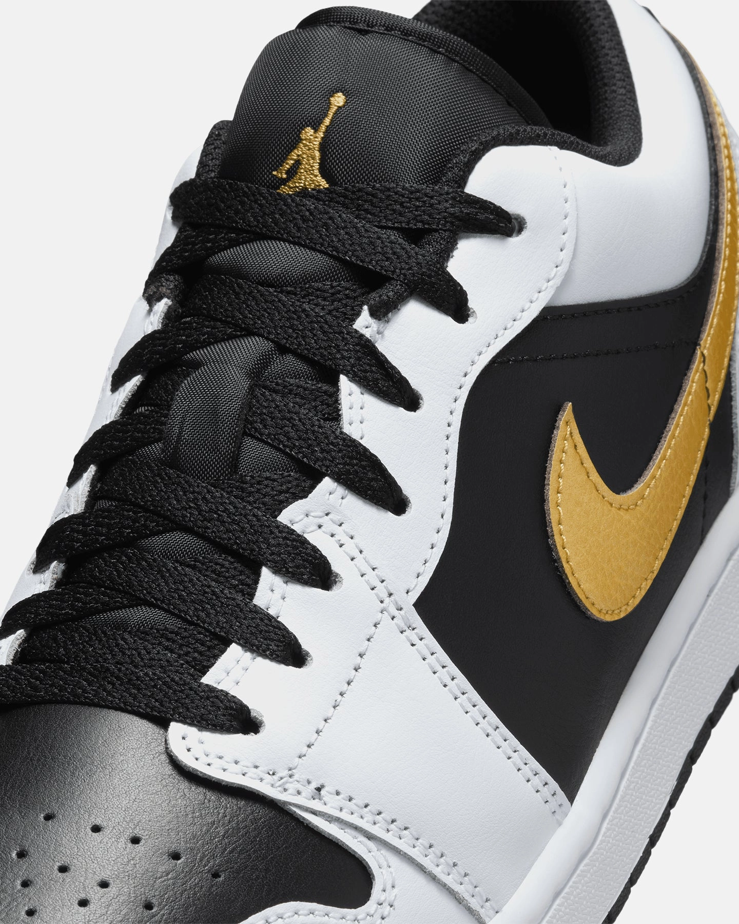 Jordan Air Jordan 1 Low Gold Swoosh White/Metallic