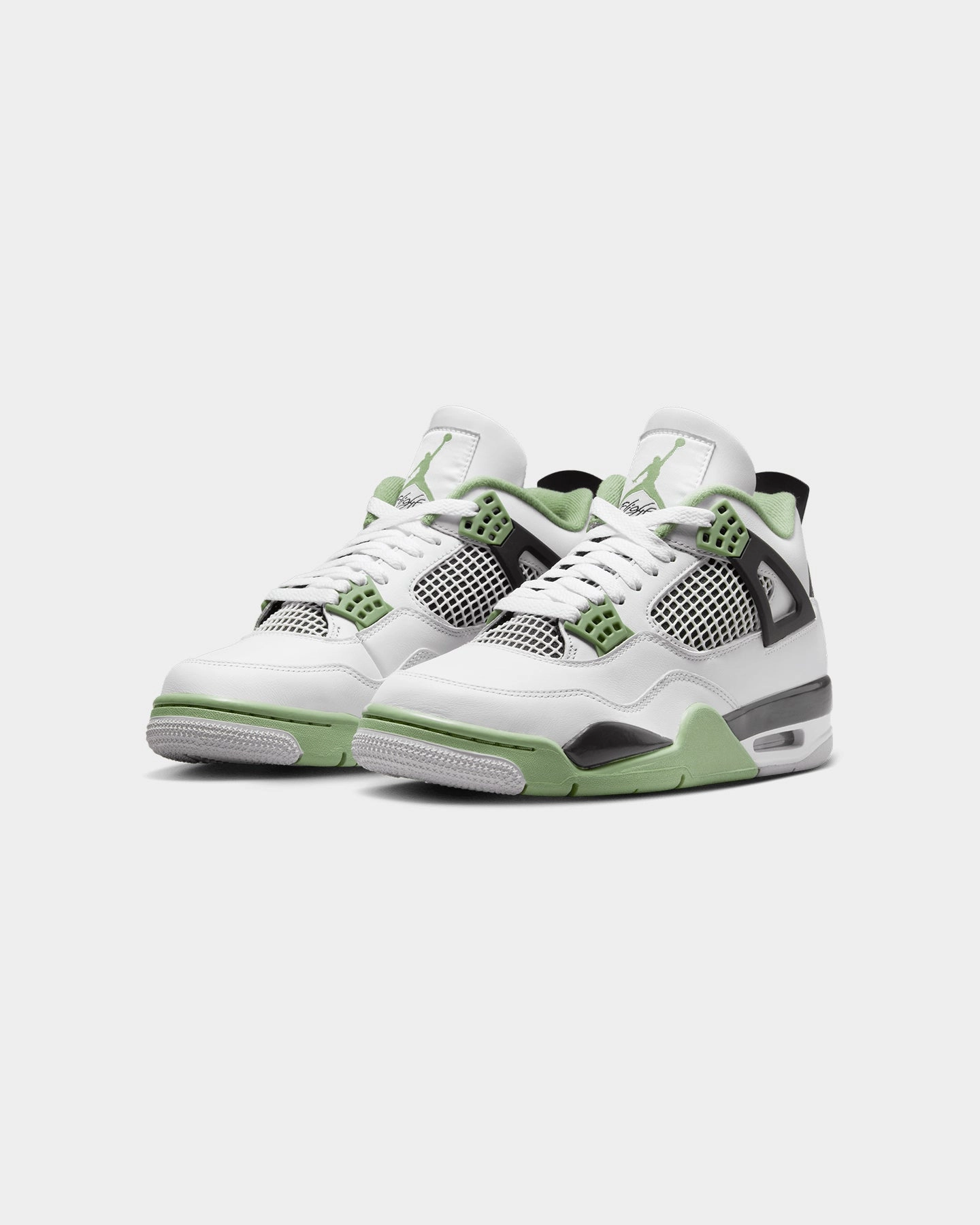 Jordan Women's Air Jordan 4 Retro Seafoam White/Oil Green