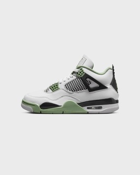 Jordan Women's Air Jordan 4 Retro Seafoam White/Oil Green