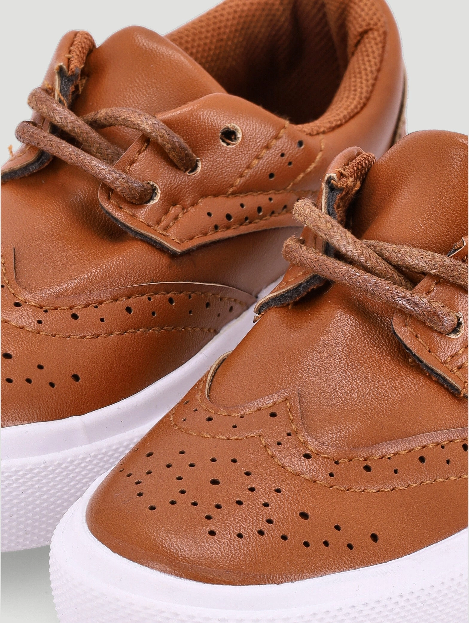 Keedo Boys Tan Brogue Smart Lace Up Occasion Shoe
