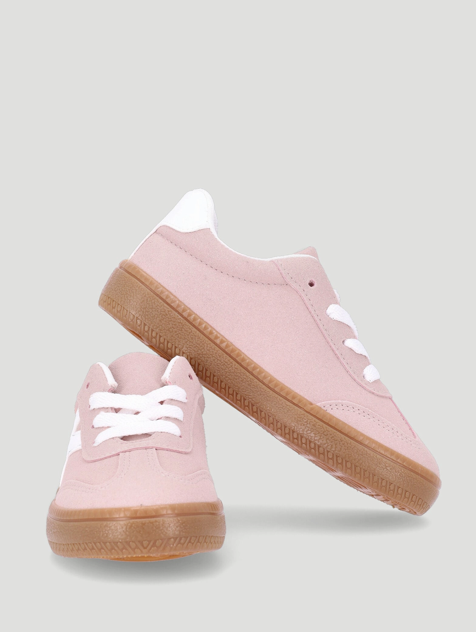 Keedo Girls Suede Skate Sneaker - Blush