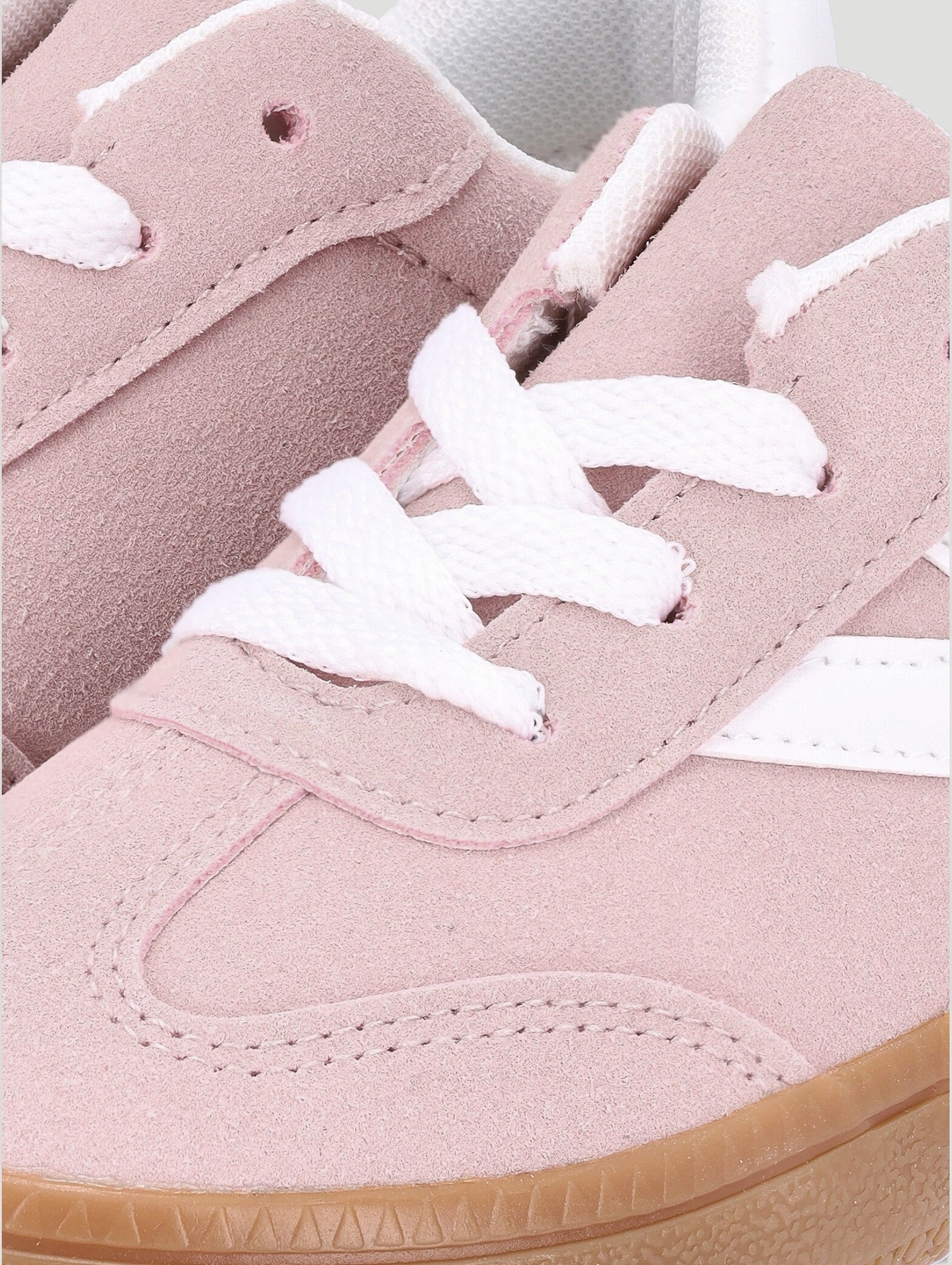 Keedo Girls Suede Skate Sneaker - Blush