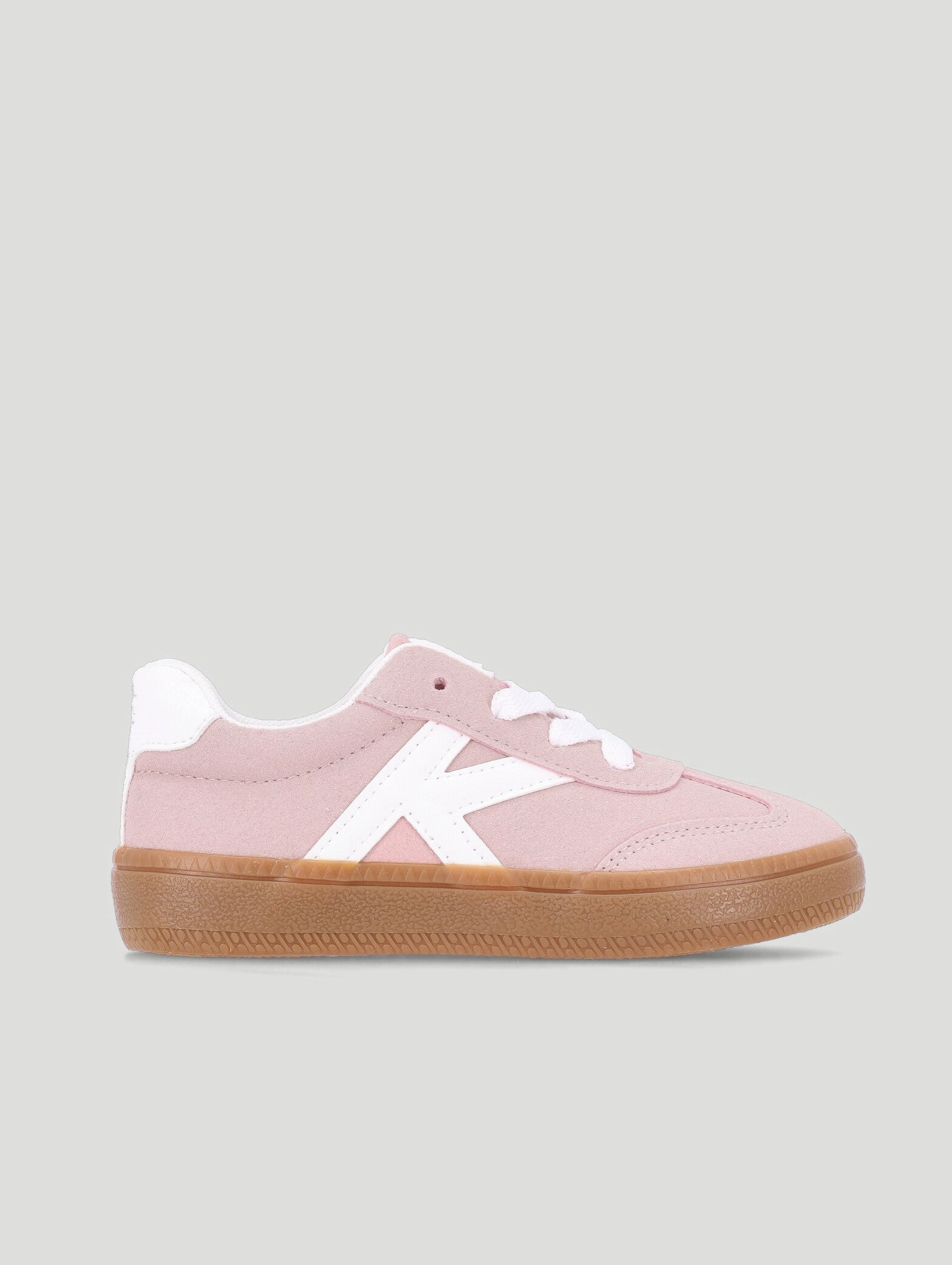 Keedo Girls Suede Skate Sneaker - Blush