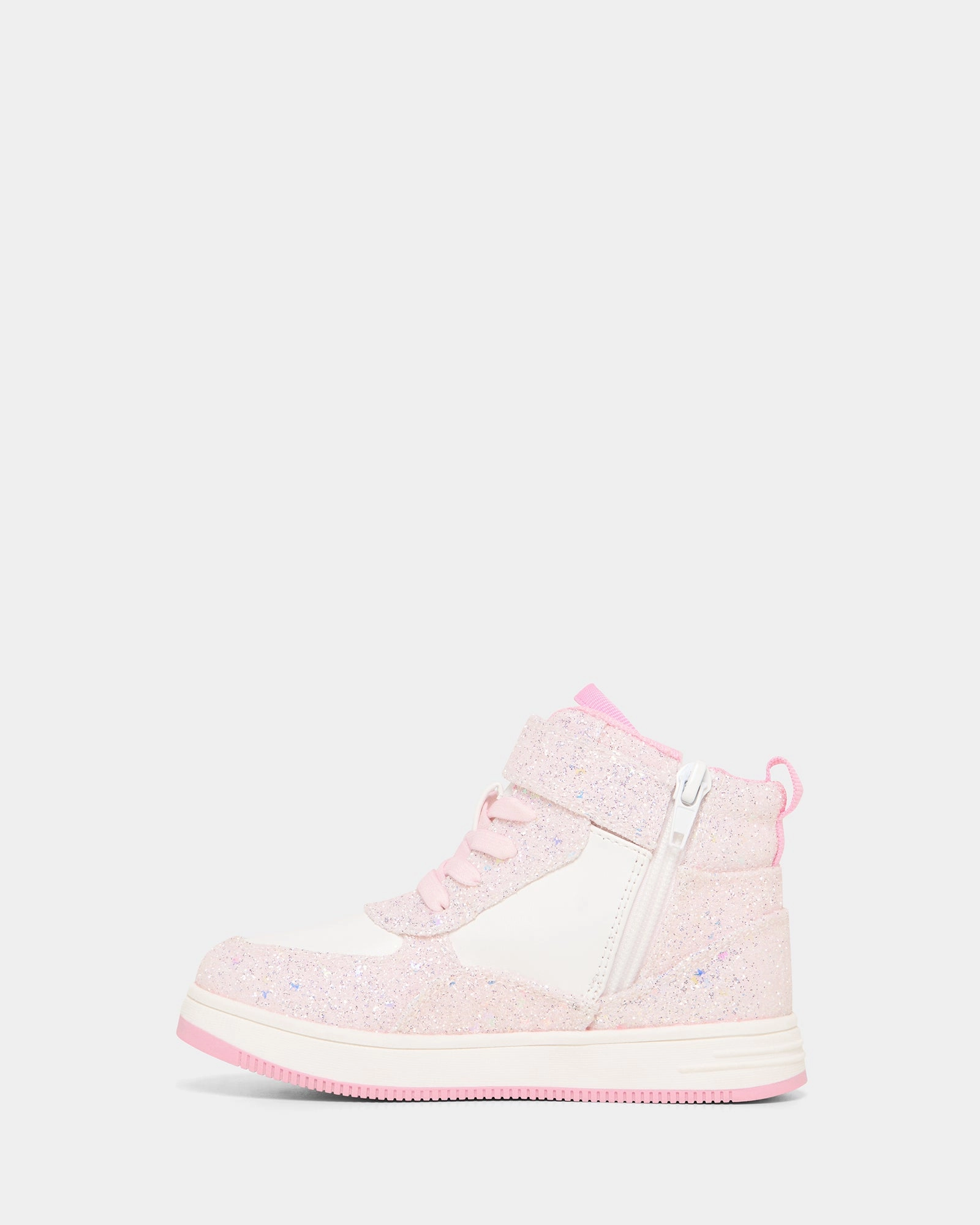 Miley White/Pink Glitter
