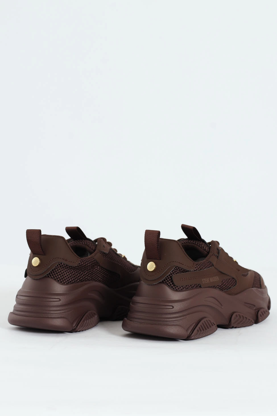 Possession Lace Up Chunky Sportie Sneaker - Chocolate