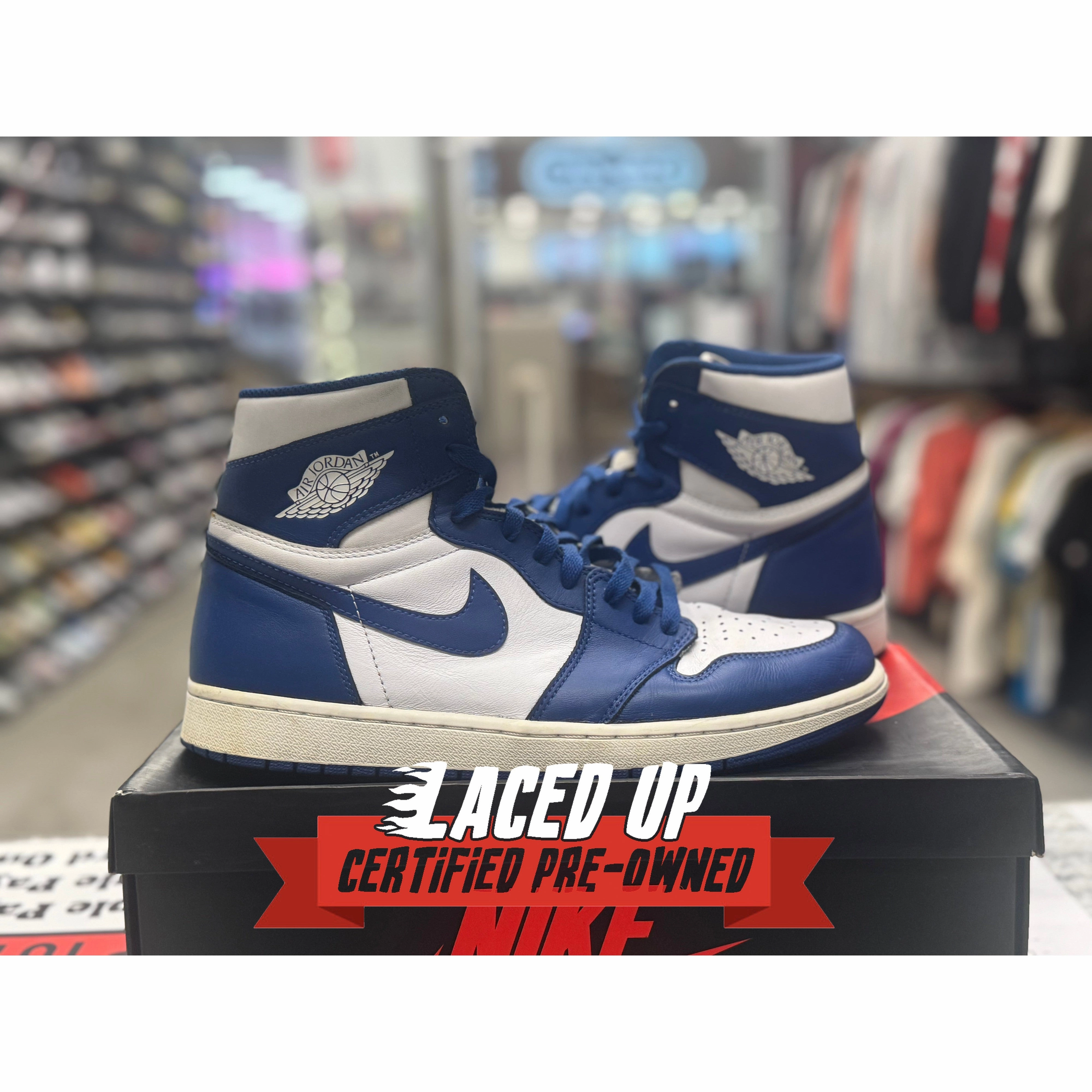 PRE OWNED Air Jordan Retro 1  OG Storm Blue