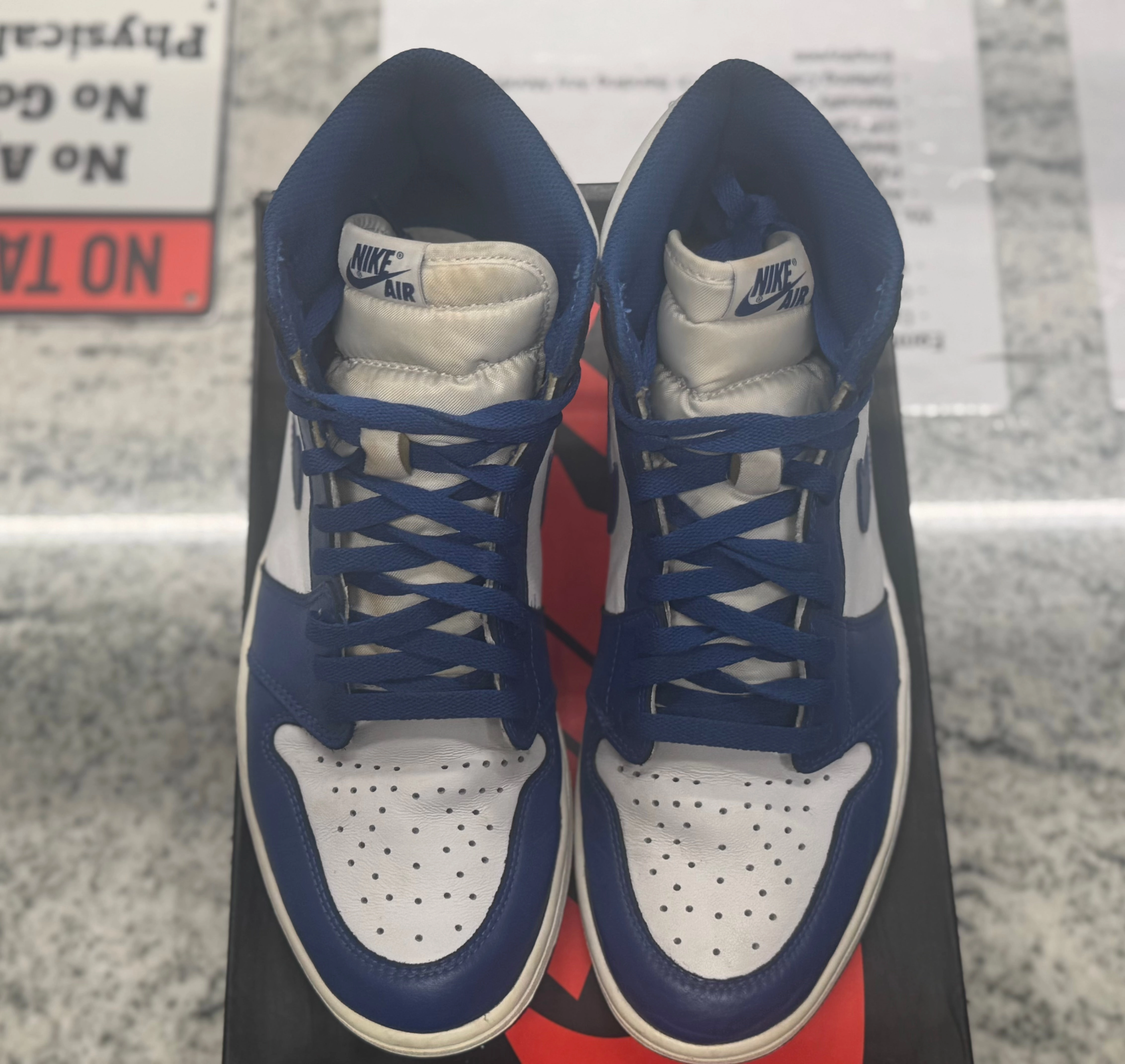 PRE OWNED Air Jordan Retro 1  OG Storm Blue