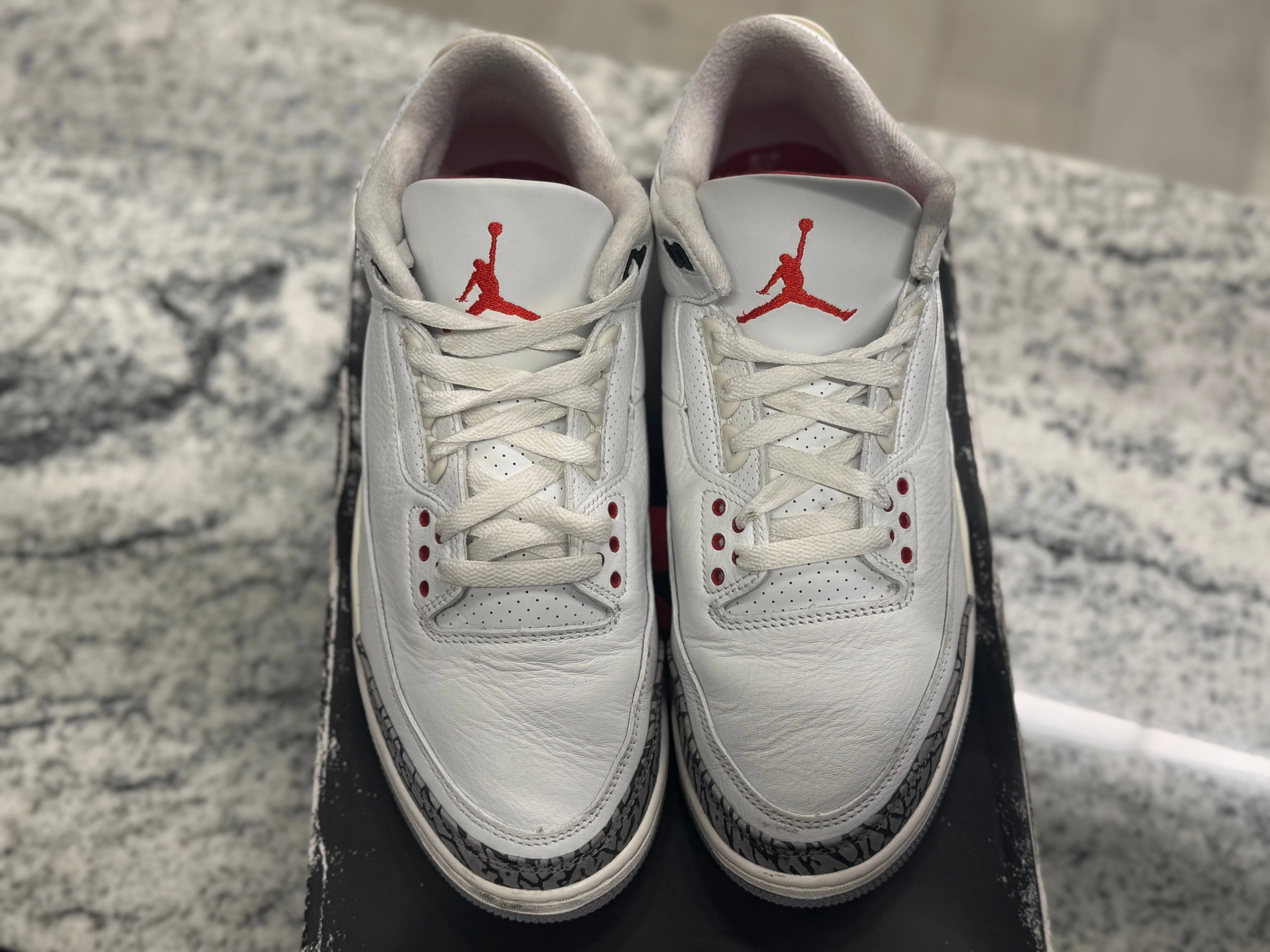 PRE OWNED Air Jordan Retro 3 White Cement Reimagined
