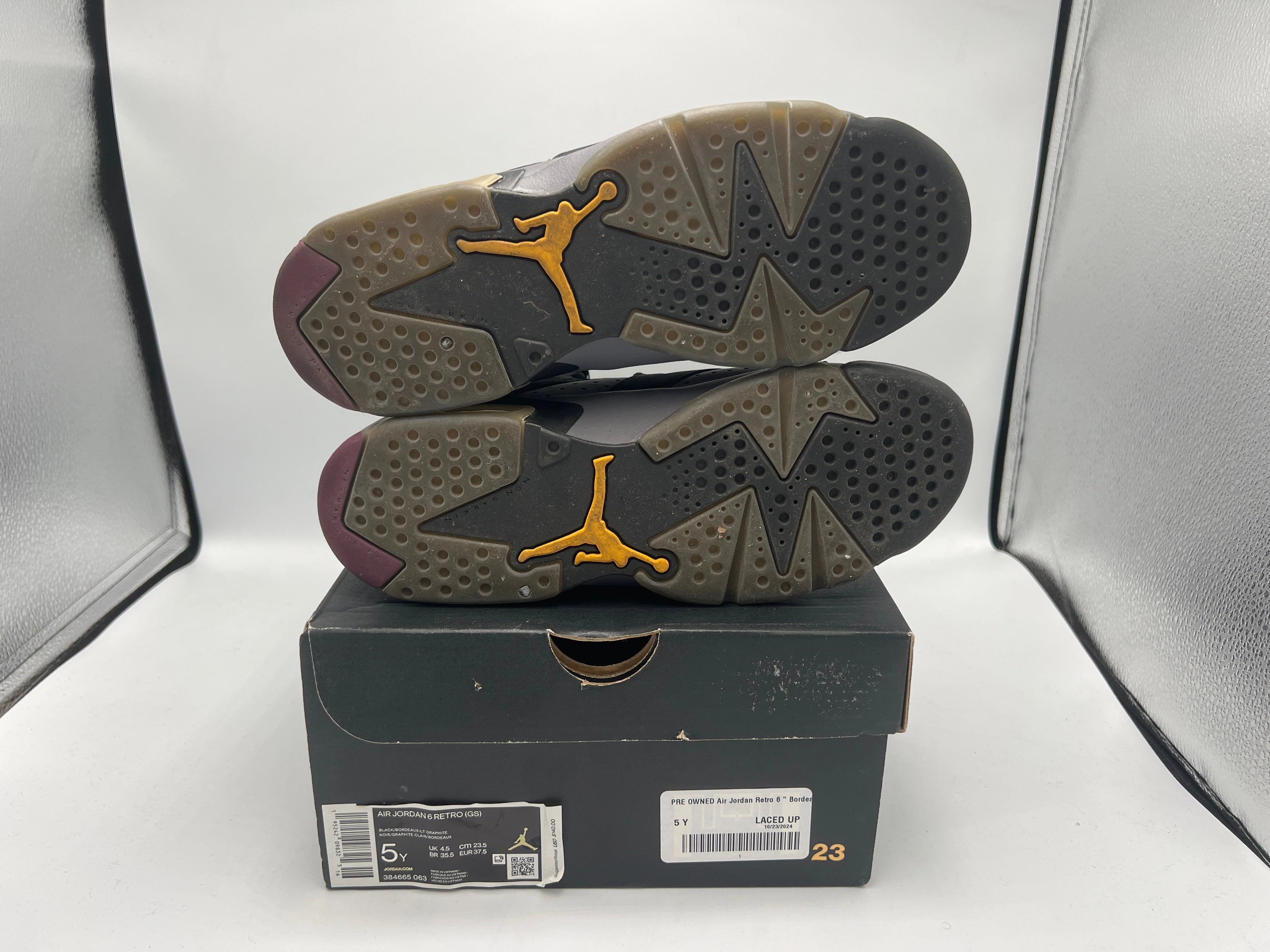 PRE OWNED Air Jordan Retro 6  Bordeaux (GS)