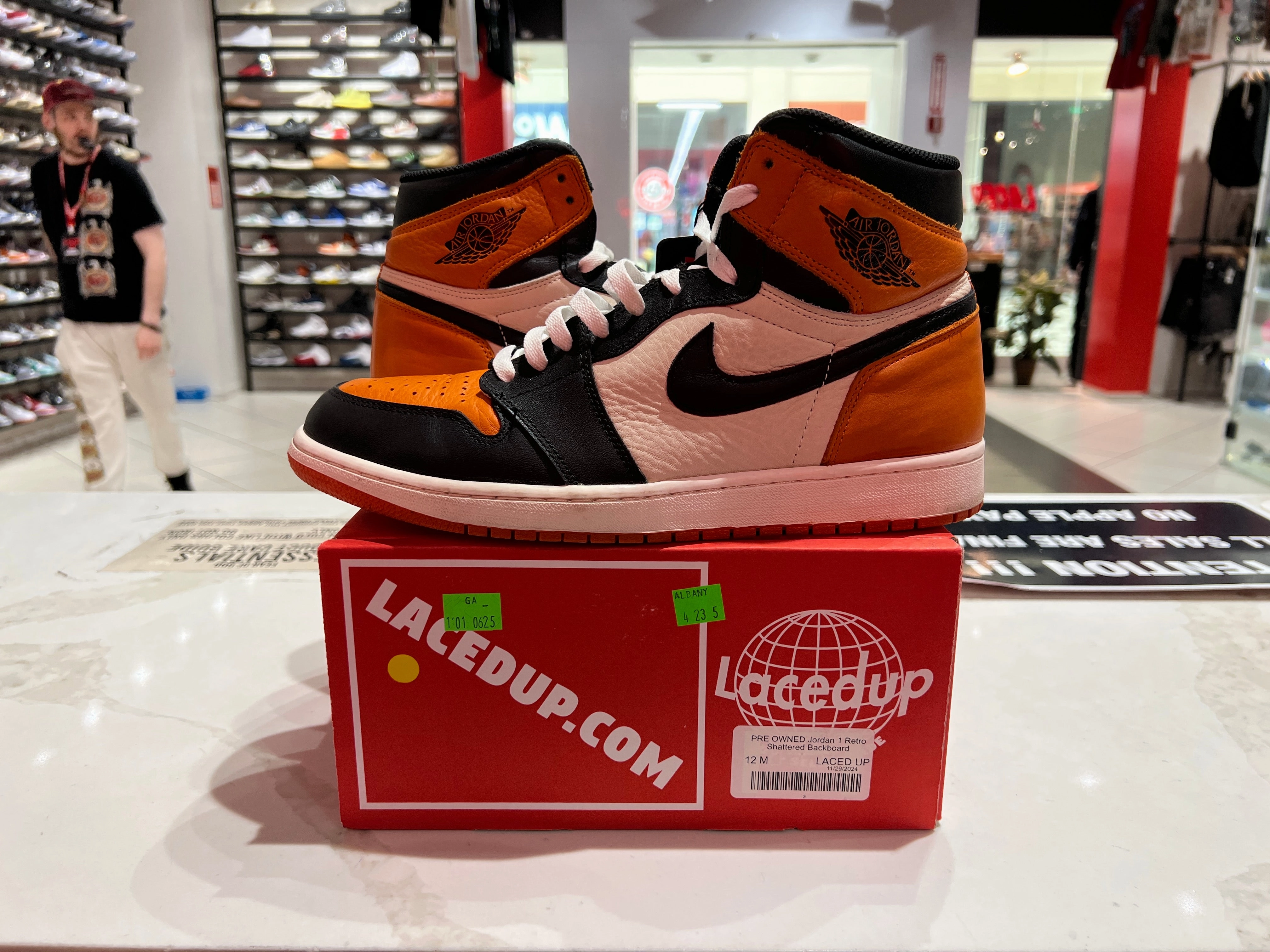 PRE OWNED Jordan 1 Retro Shattered Backboard