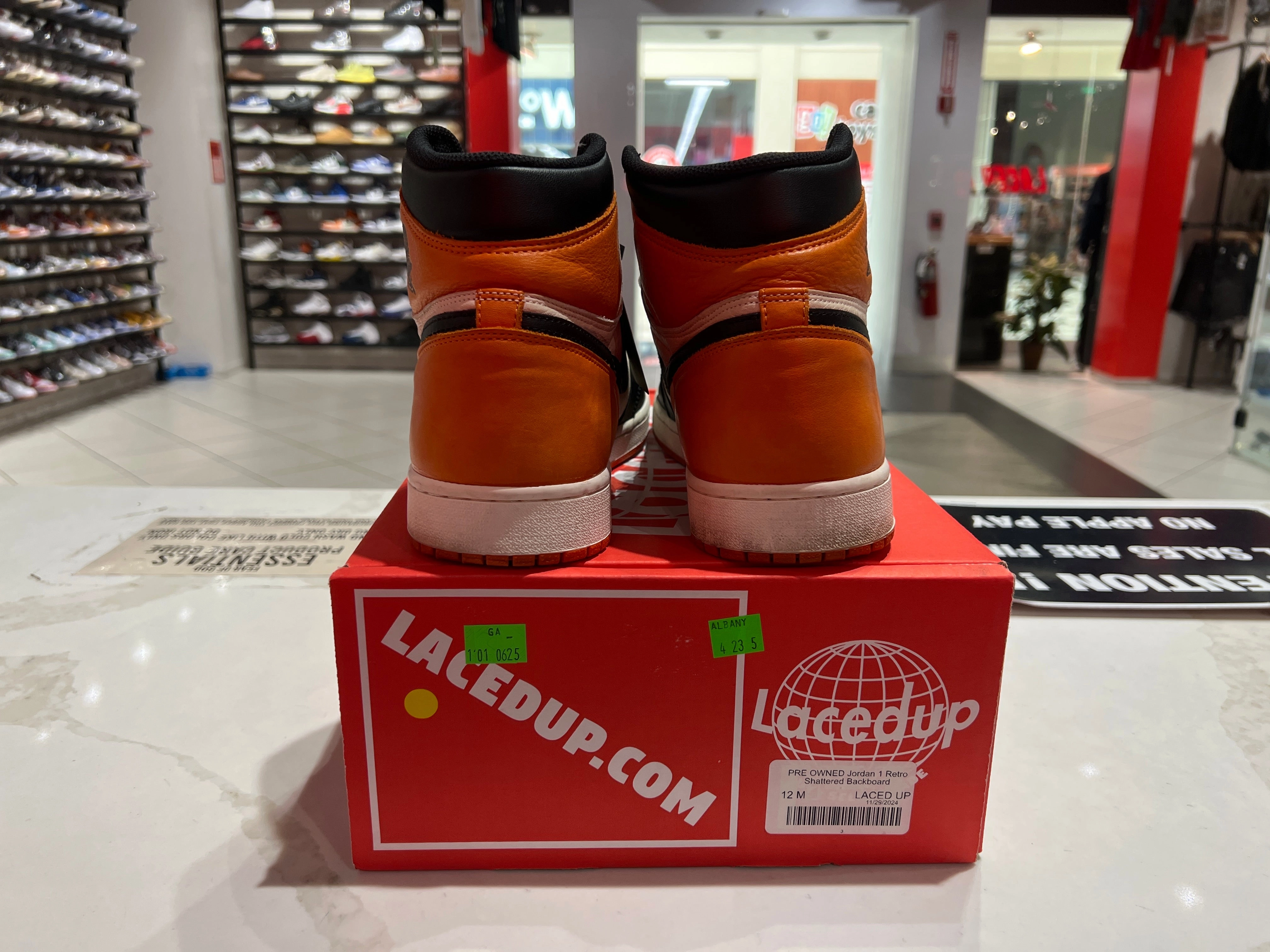 PRE OWNED Jordan 1 Retro Shattered Backboard