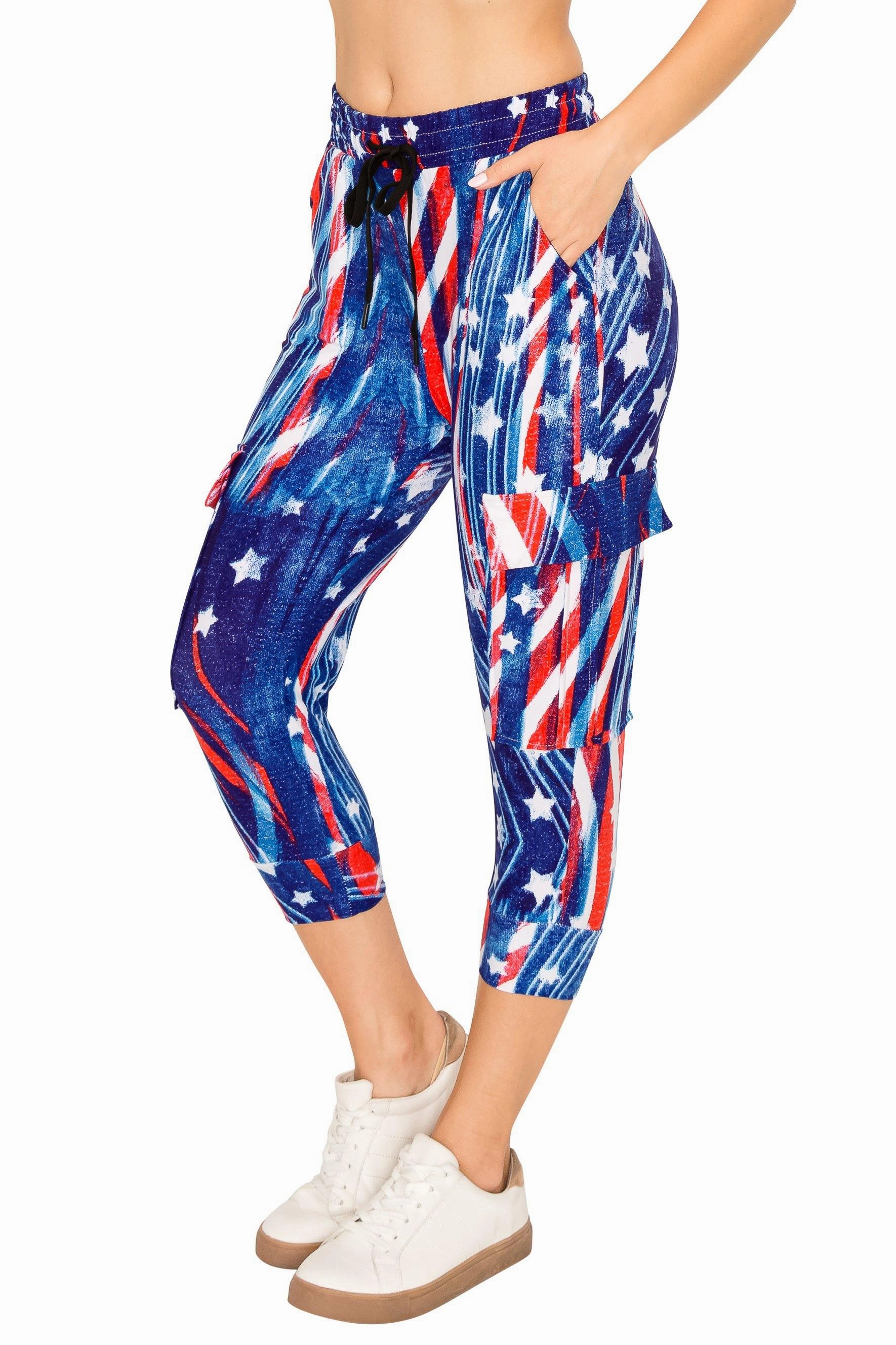 Print Design Capri Cargo Joggers