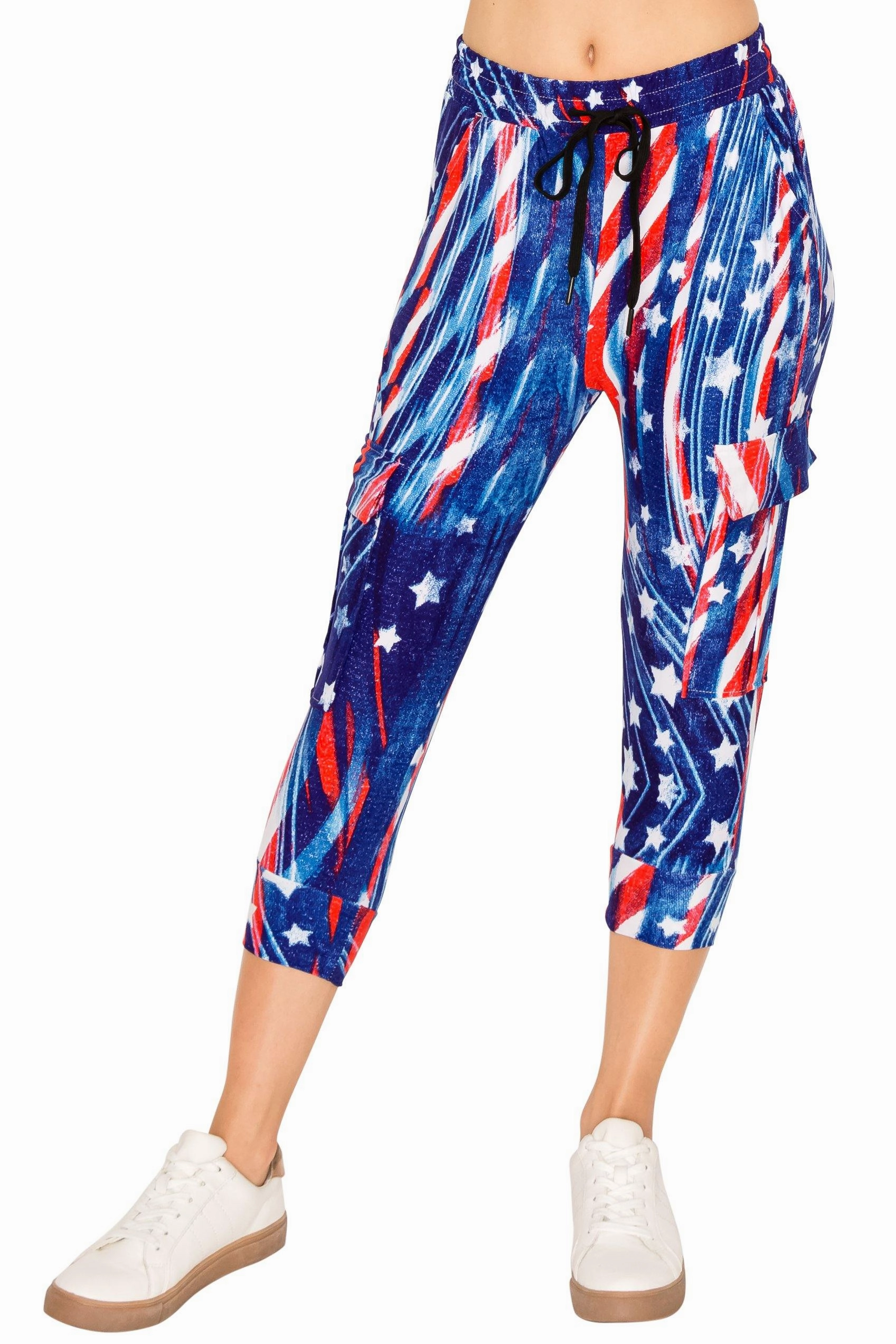 Print Design Capri Cargo Joggers