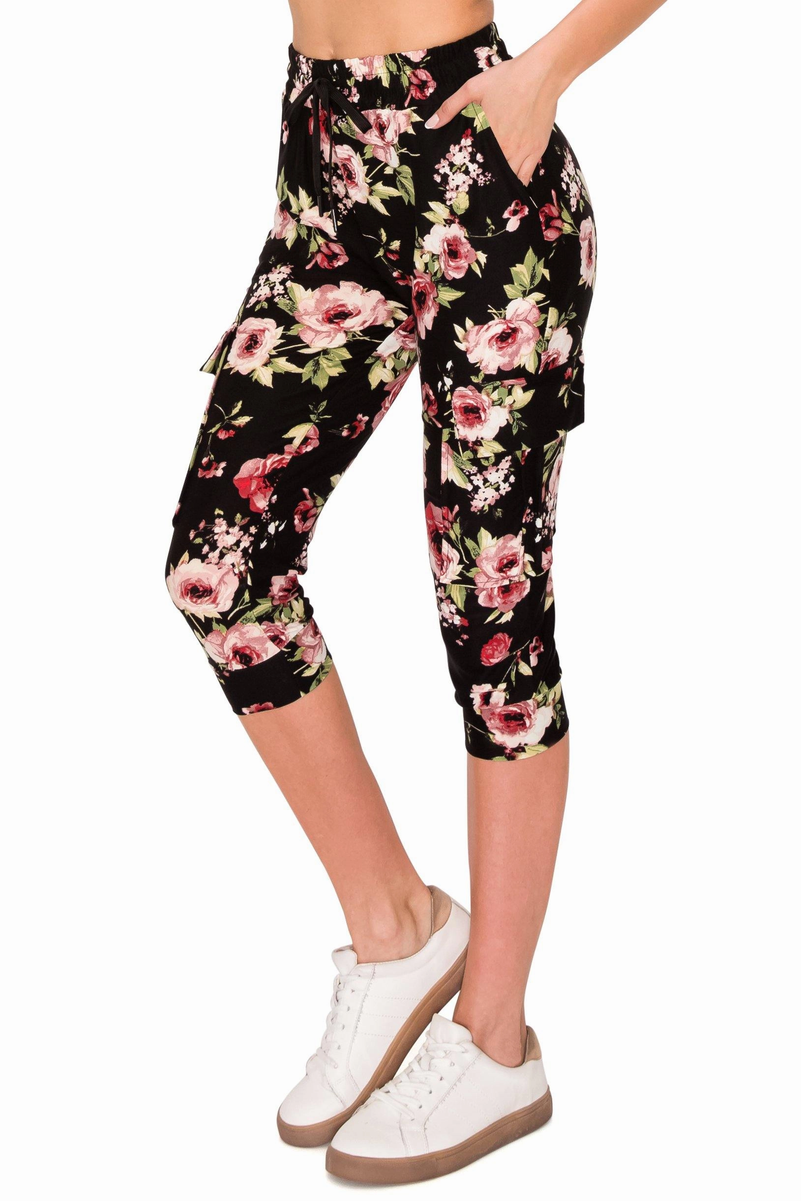 Print Design Capri Cargo Joggers