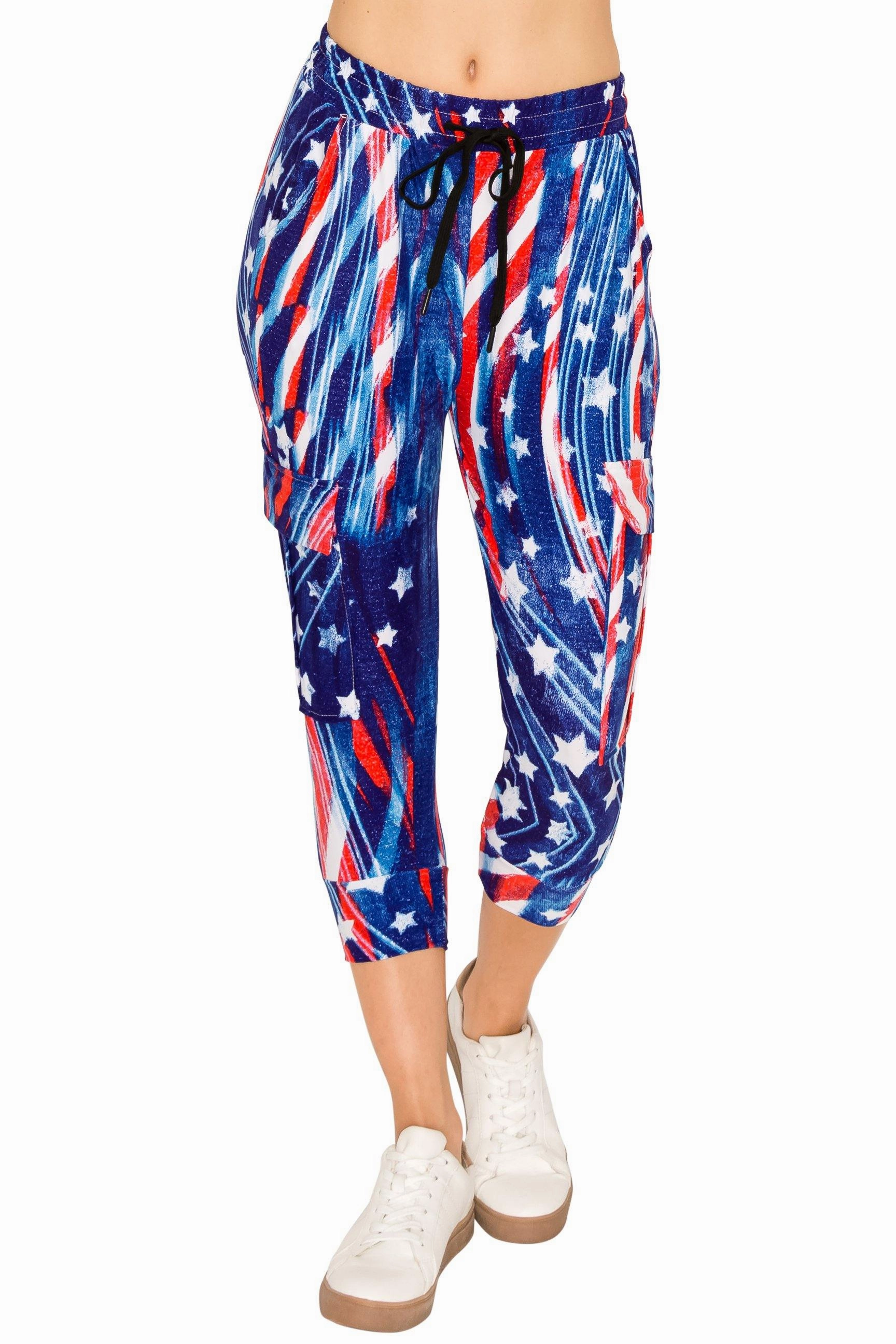 Print Design Capri Cargo Joggers