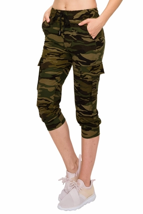 Print Design Capri Cargo Joggers