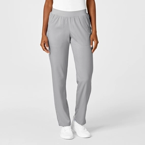 PRO Women's Knit Waist Cargo Scrub Pant - Grey