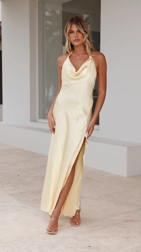Sian Maxi Dress - Yellow