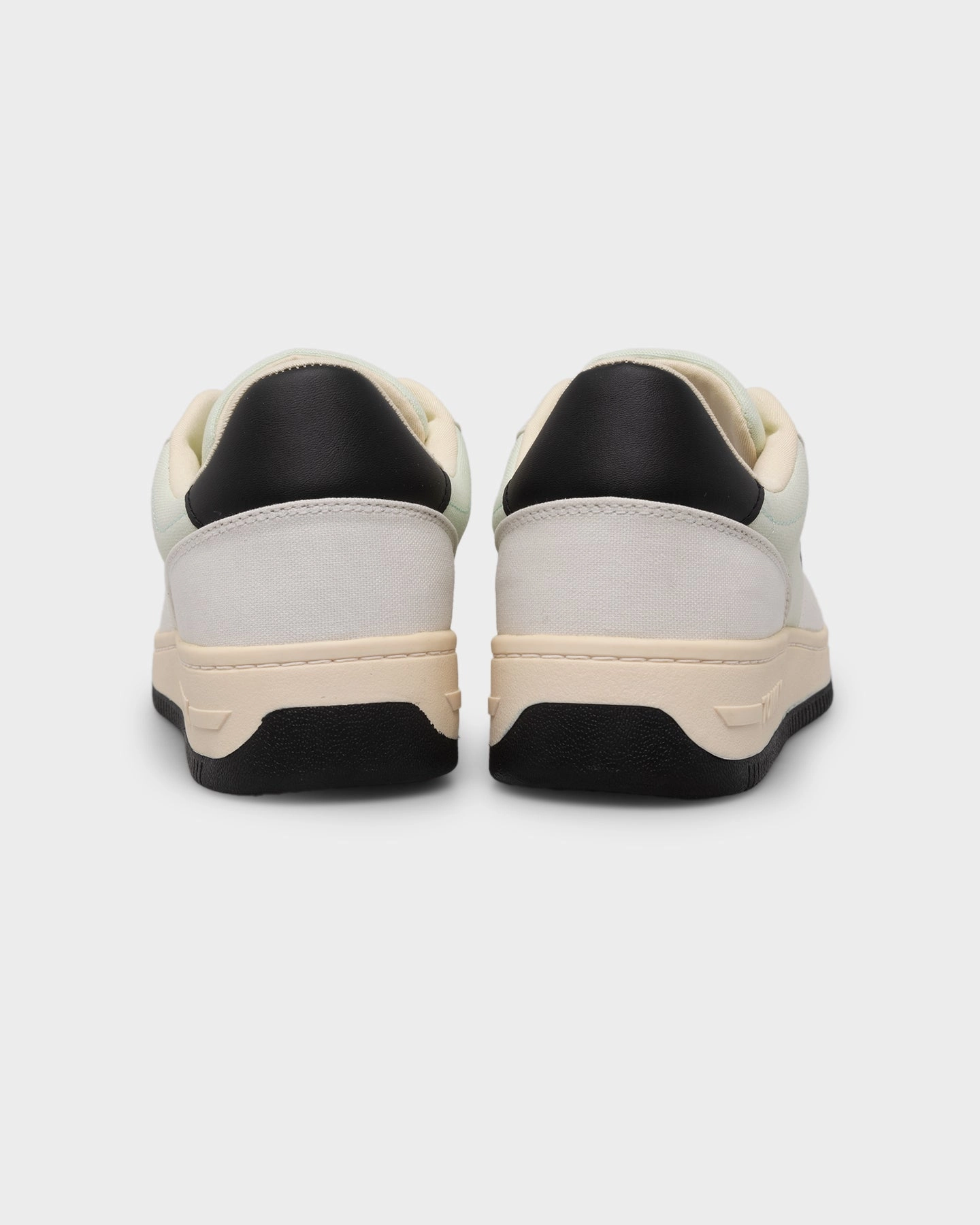 Tommy Jeans Basketball Canvas Mixed Texture Trainers Ivory