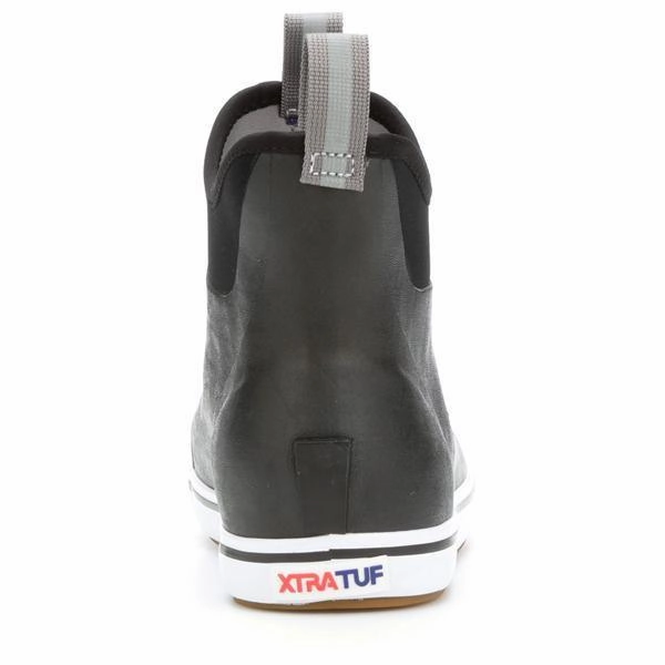 Xtratuf Men's 6" Ankle Deck Boots Black