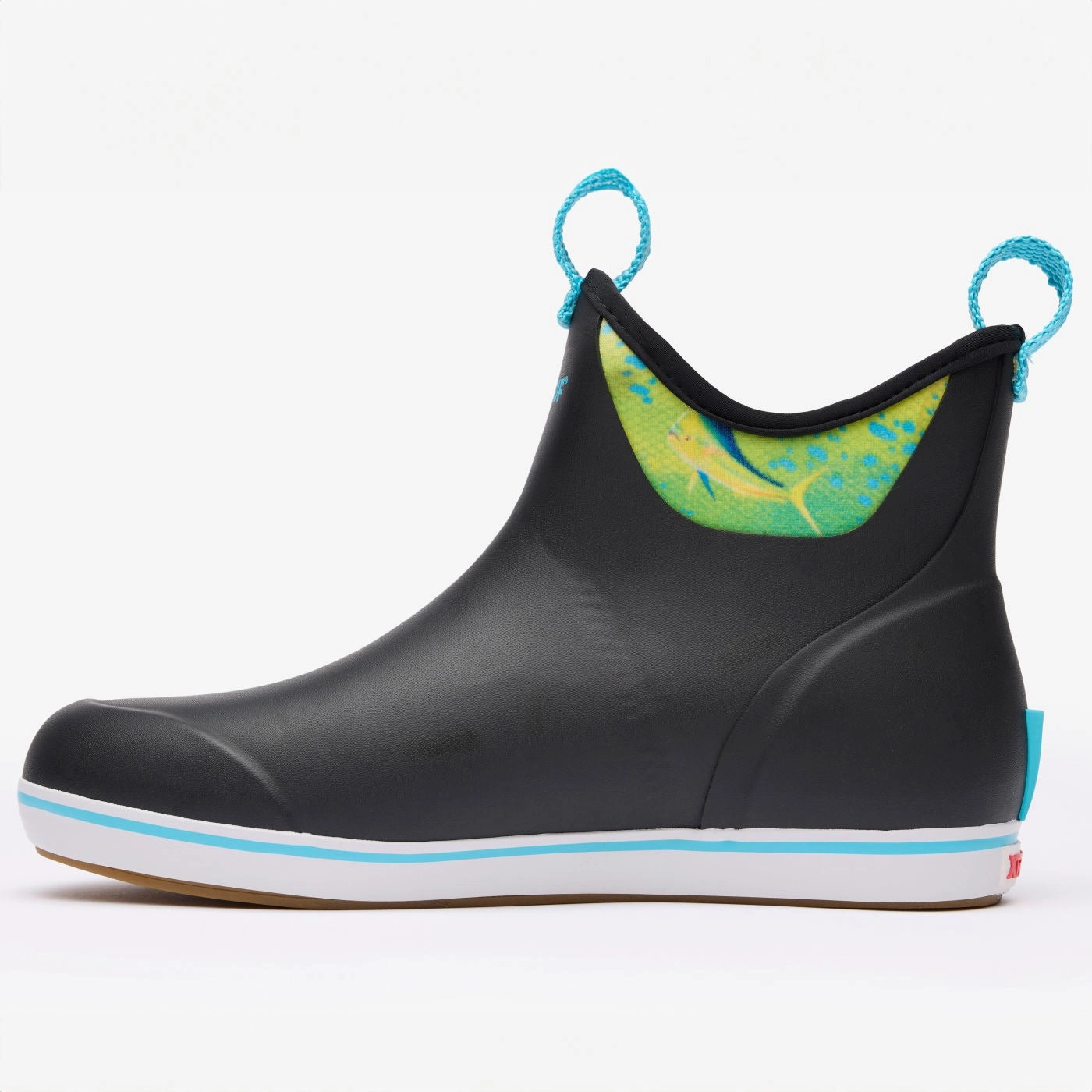 Xtratuf Men's 6" Ankle Deck Boots Guy Harvey Black Mahi