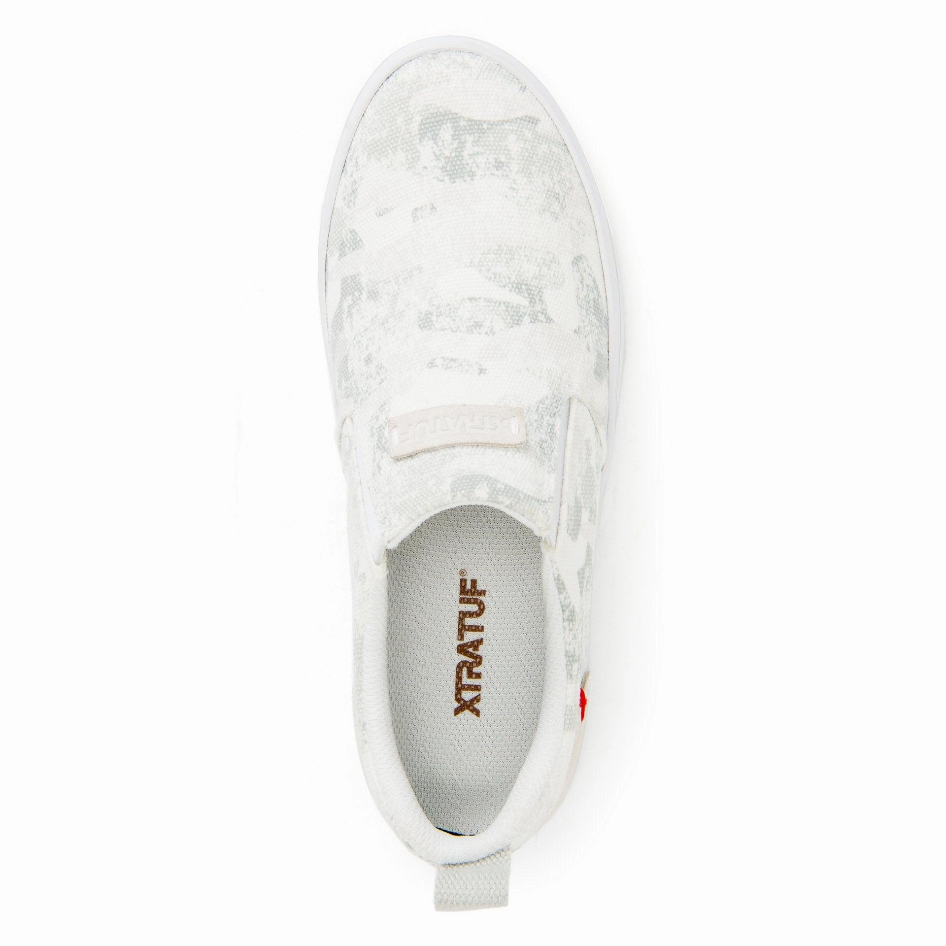 Xtratuf Women's Canvas Sharkbyte Deck Shoes White Camo